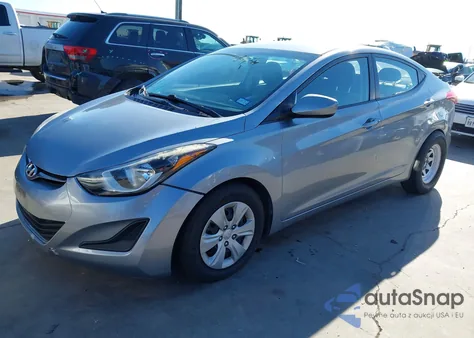 2016 Hyundai Elantra Se z USA, uszkodzony, nr VIN 5NPDH4AE6GH739205